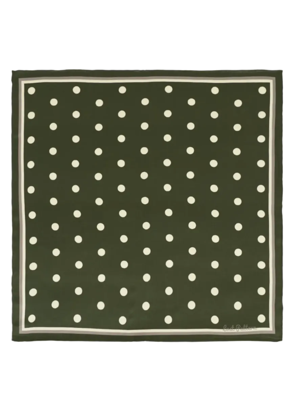 Retro Polka Silk Bandana Scarf
