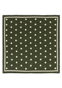 Retro Polka Silk Bandana Scarf