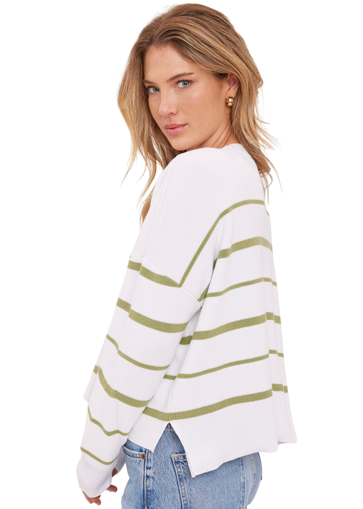 Echo Stripe Long Sleeve Top