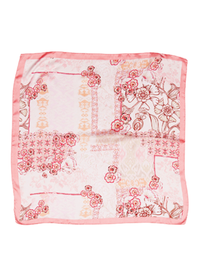 Floral Printed Silky Bandana