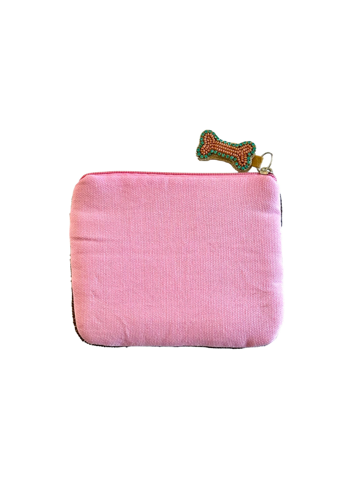 French Bulldog Beaded Coin Purse