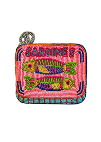 Beaded Sardines Coin Purse