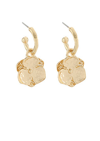 Textured Flower Earrings