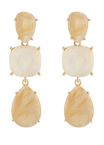 Linear Mardi Multi Shape Glitter Earrings