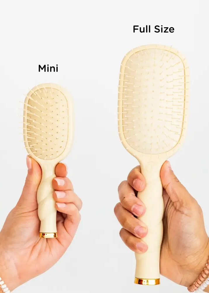 Mini Detangler Brush for Medium Hair - Tan
