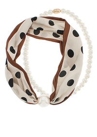 Magnetic Pearl Scarf Necklace