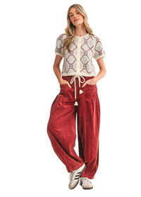 Floral Short Sleeve Sweater Cardigan