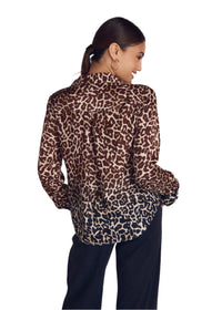 Flowy Wide Collar Button Down
