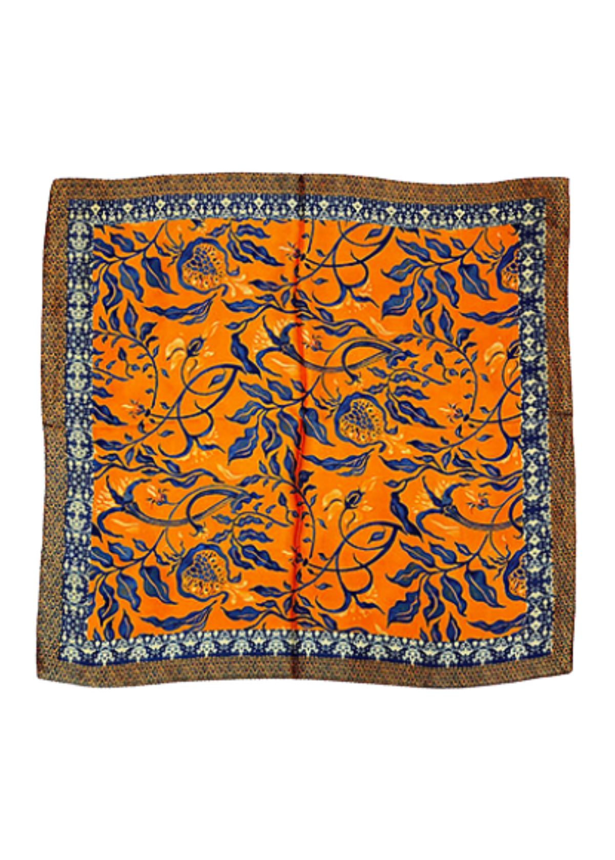 Vine Border Floral Print Bandana