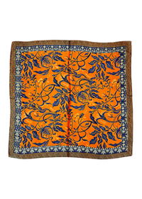 Vine Border Floral Print Bandana