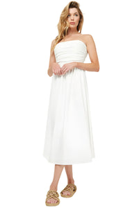 Avery Strapless Midi Dress