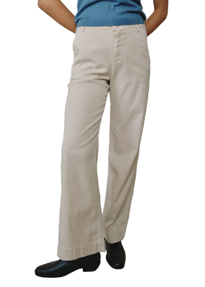 Sydney Wide Leg Pant - Moon Stone