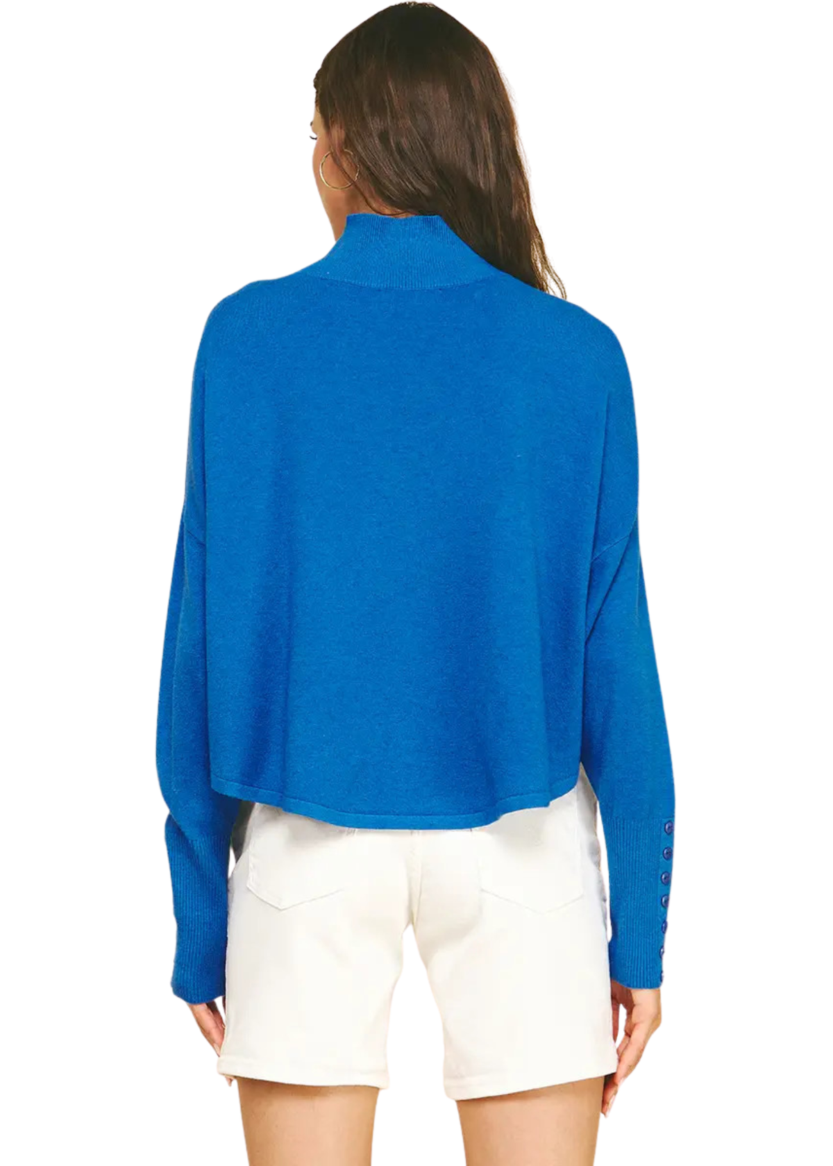 Button Detailed Sleeve Knit Sweater