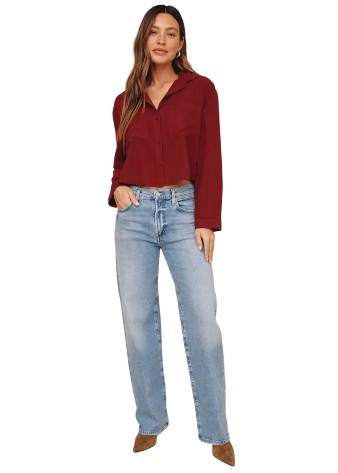 Cropped Button Down