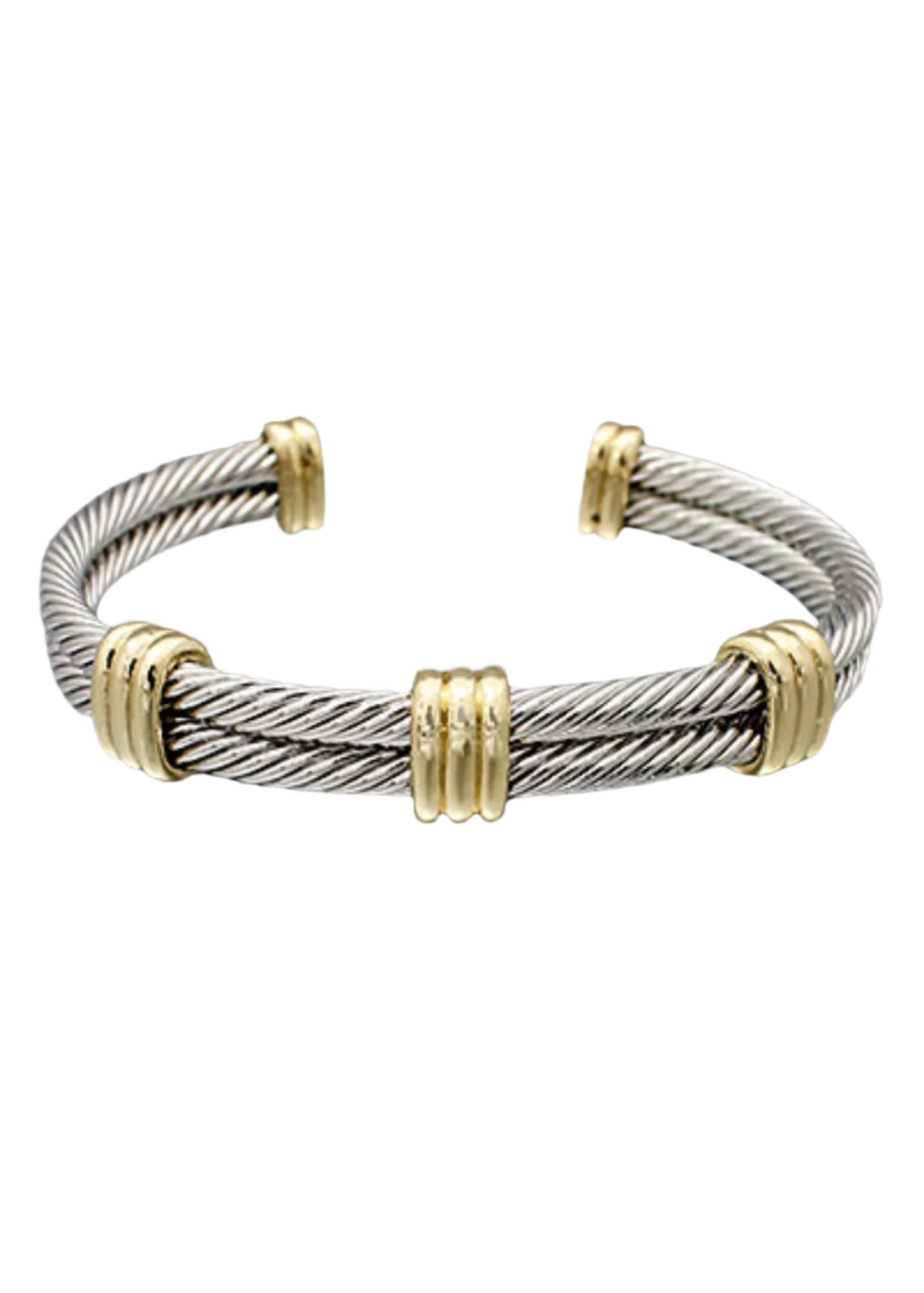 Double Cable Ring Bracelet
