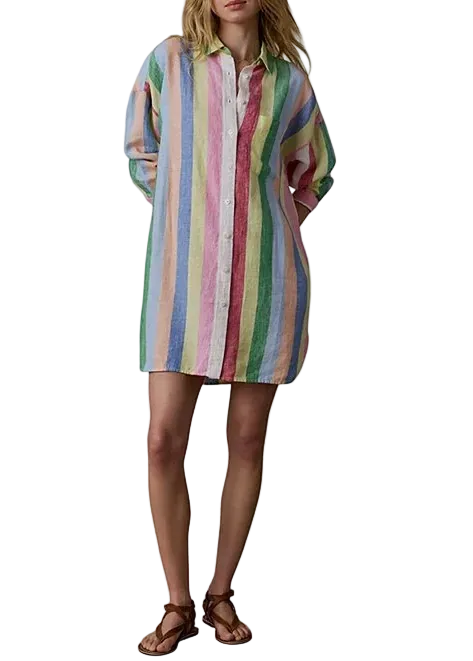Laguna Linen Mini Shirtdress