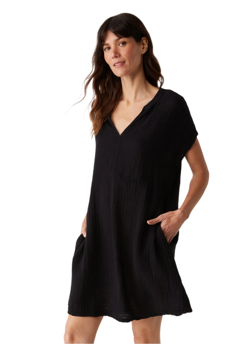 Mira Split Neck Dress