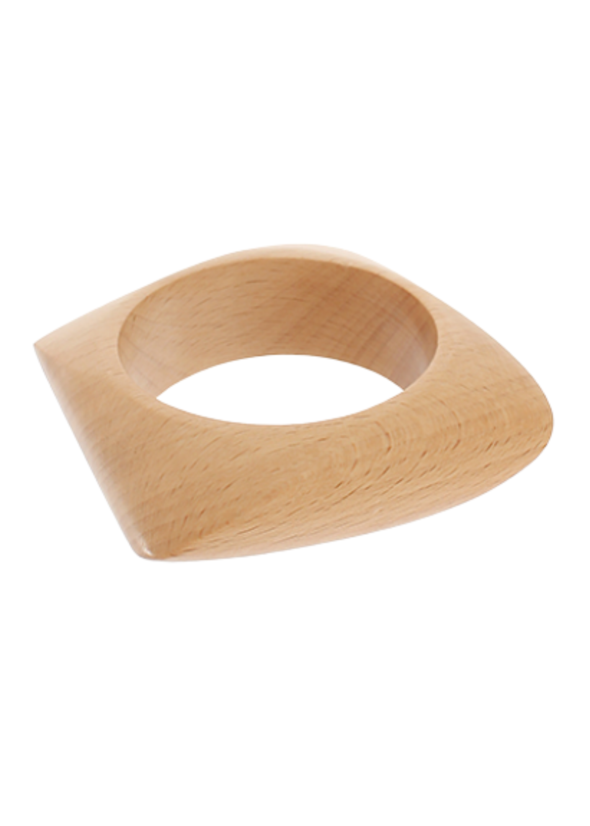 Squared Wood Bangle Bracelet