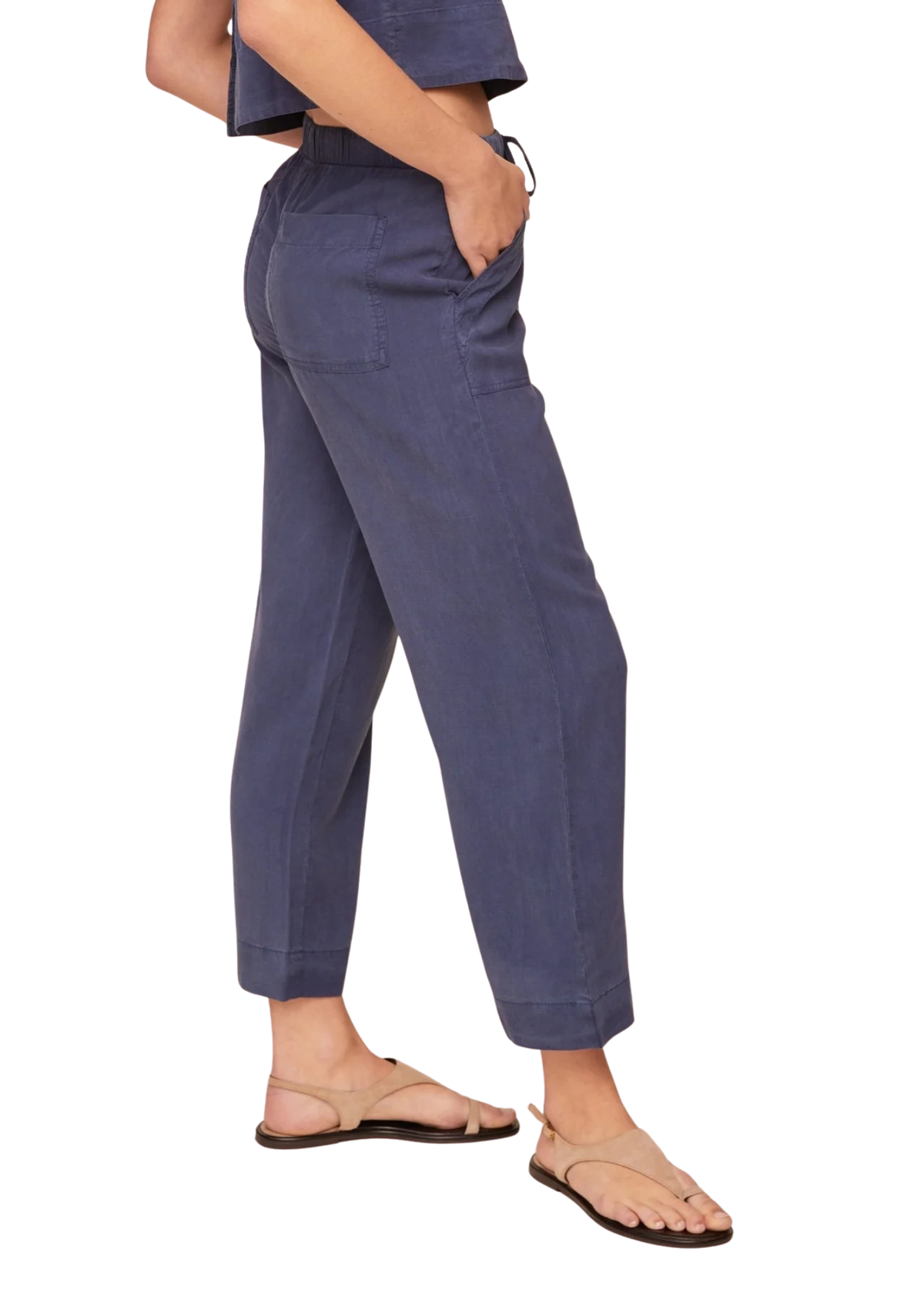 Easy Pocket Wide Leg Crop