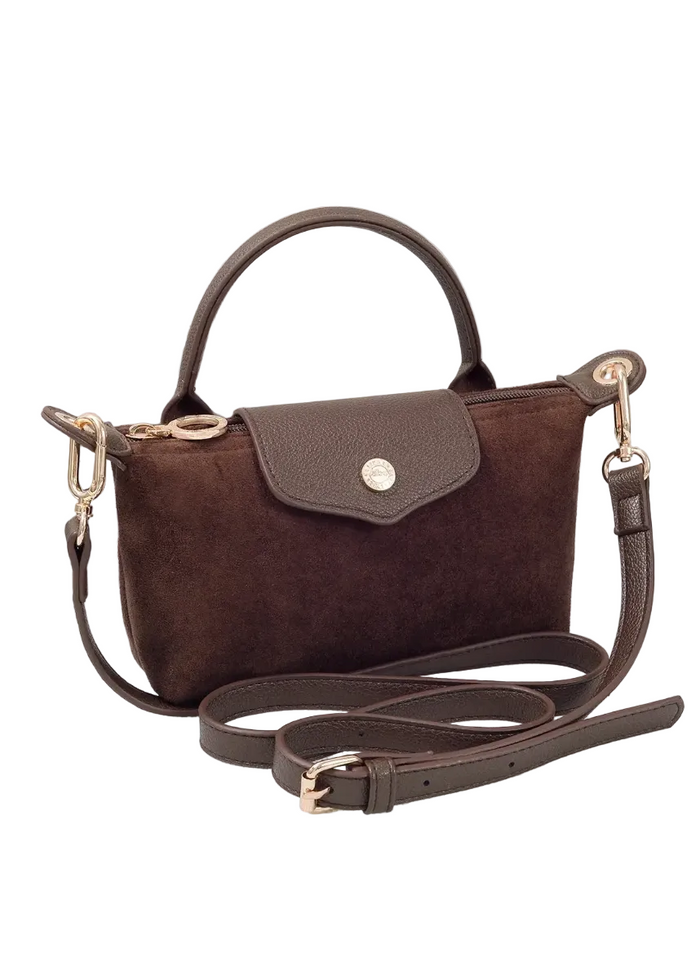 Penny Suede Mini Crossbody Bag