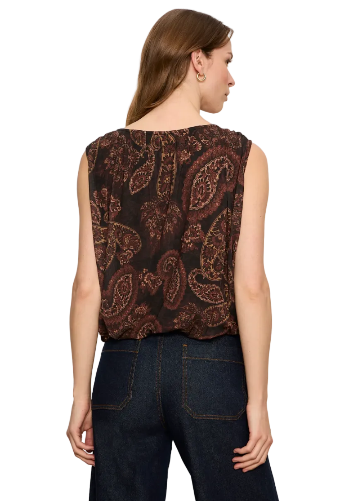 Clover Mesh Bubble Shell Top
