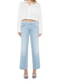 Mid Rise Rambler Zip Ankle Fray