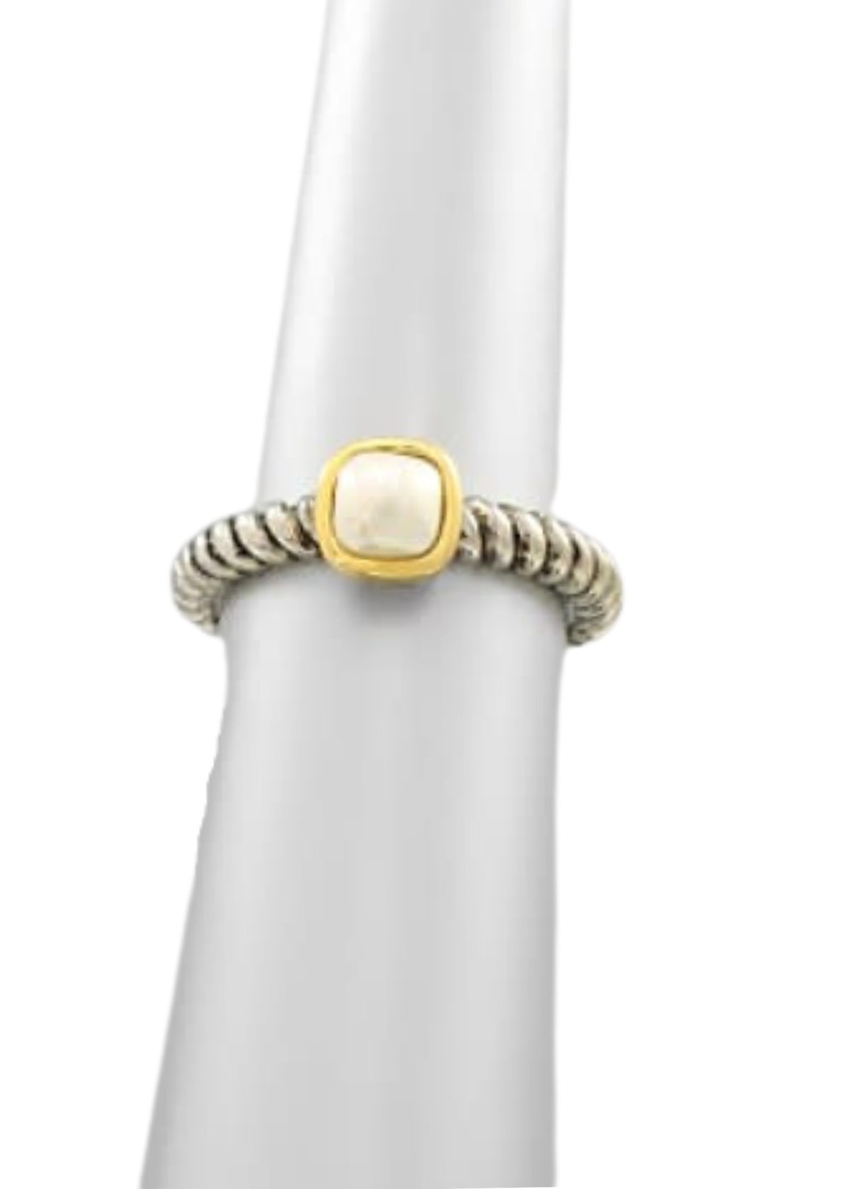Pearl Charm Cable Ring