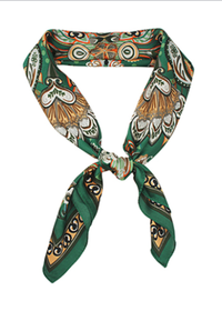 Bohemian Paisley Border Scarf