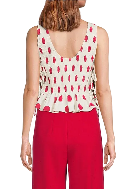 Maeve Polka Dot Top