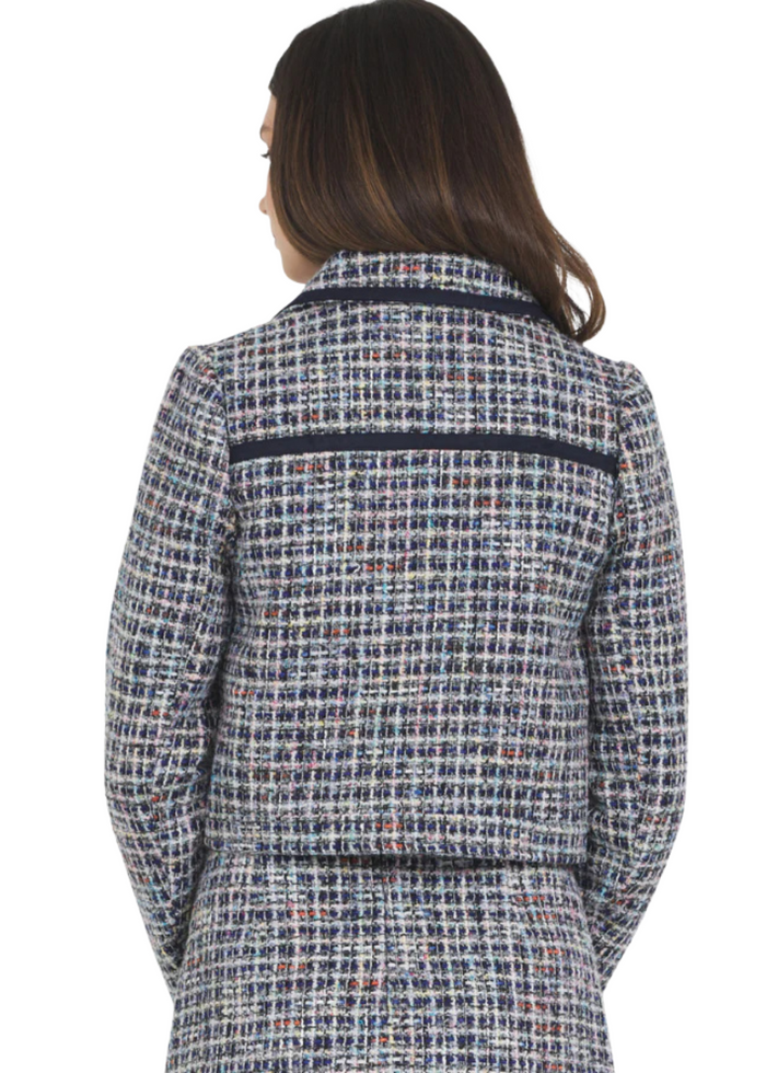 Tweed w/ Suede Trim Jacket