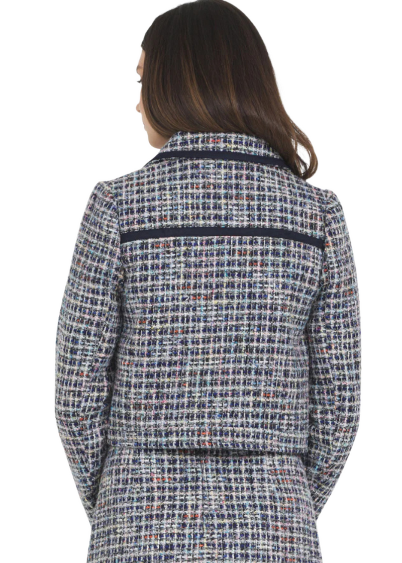 Tweed w/ Suede Trim Jacket