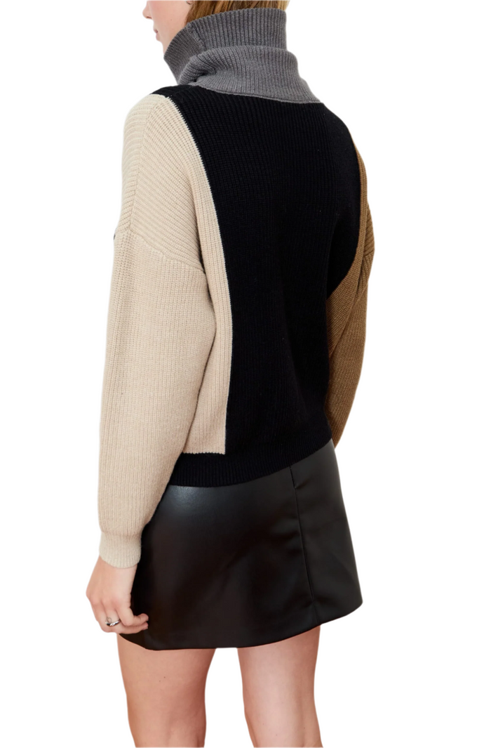 Gardenia Color Block Sweater