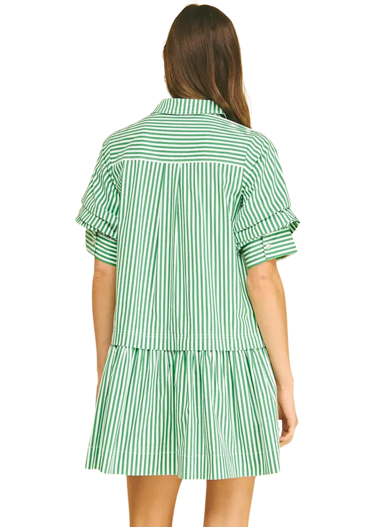 Stripe Button Down Mini Dress