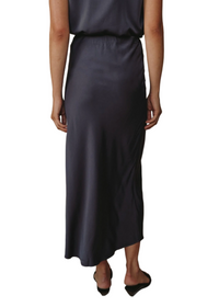 Side Slit Biax Maxi Skirt - Galaxy Smoke