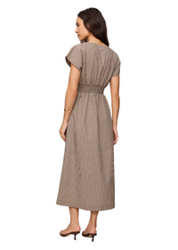 Sanna Gingham Midi Dress