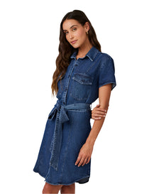 SS Seamed Shirt Dress