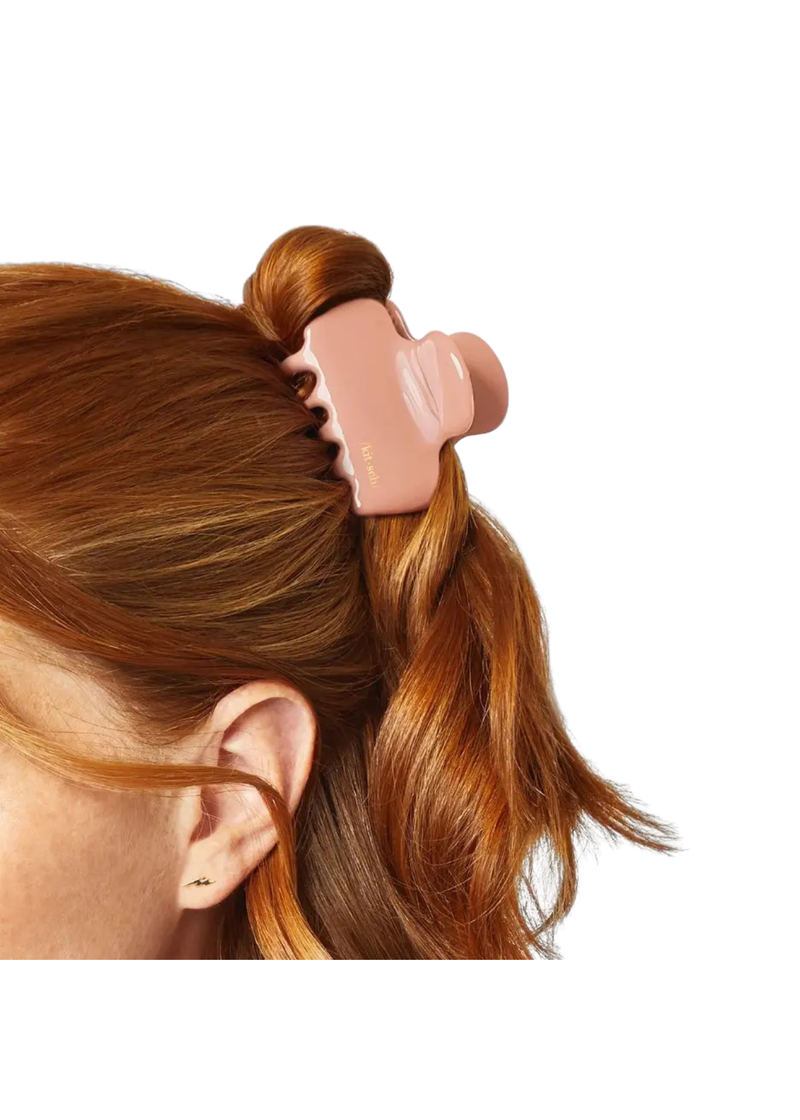 Holiday Recycled Plastic Claw Clip - Rosewood