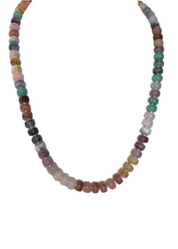 Flat Round Bead Ombre Necklace