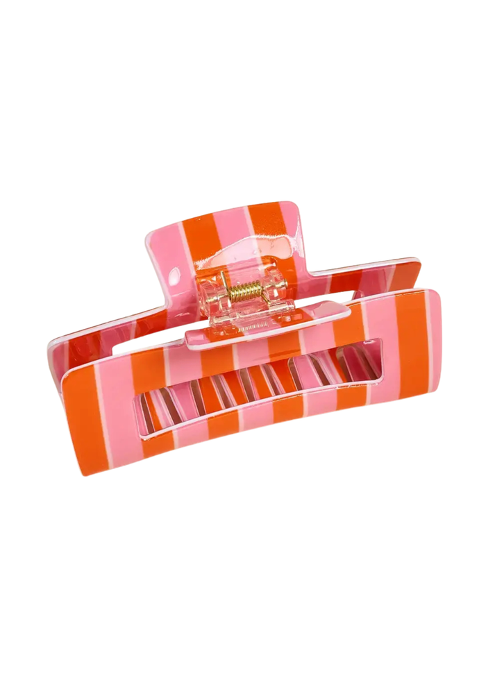 Claw Clip - Sicily Stripes/Pink