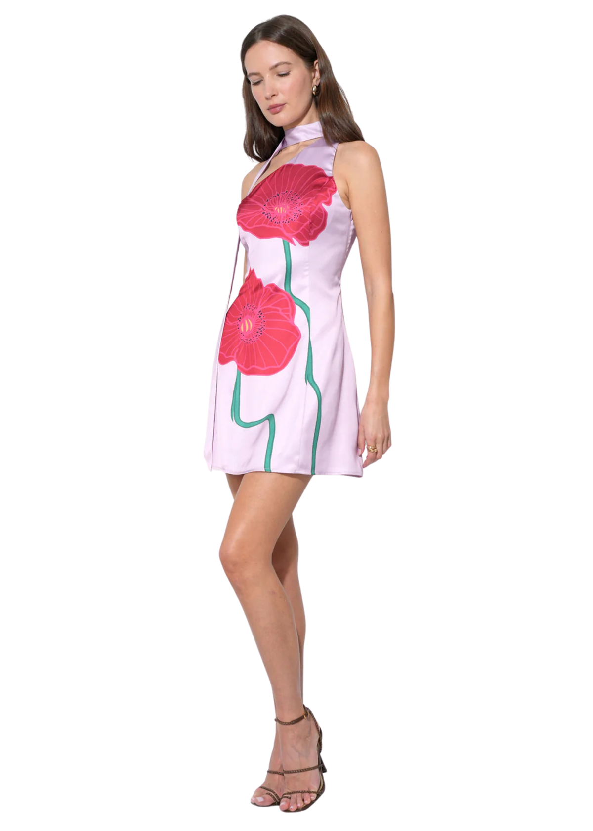 Kinsley Scarf Neck Mini Dress