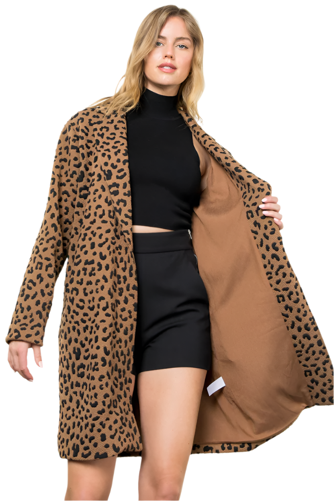 Leopard Print Coat