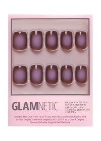 Brown Aura Hue Press-On Nails | Short Squoval Shape