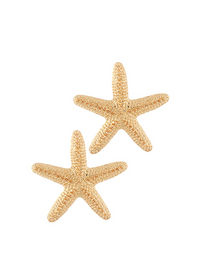 Chunky Textured Starfish Earrings