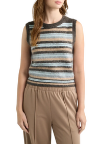 Bastille Striped Knit Vest