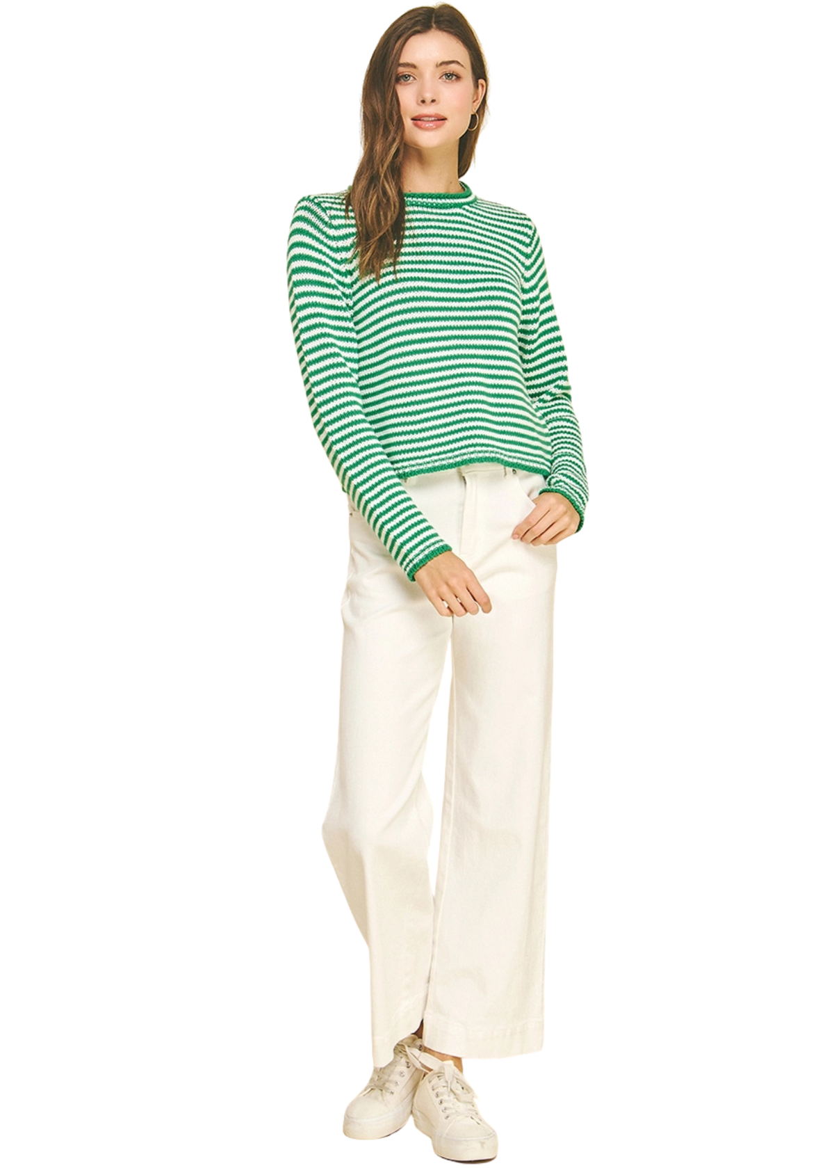 Striped Crew Neck Sweater