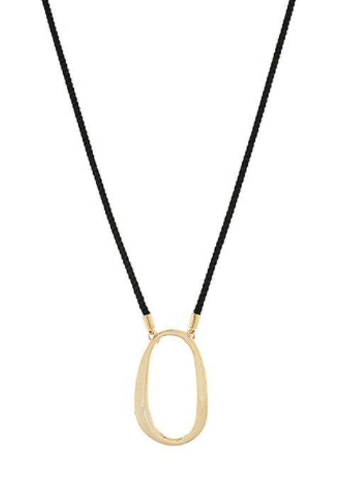 Geometric Oval Necklace