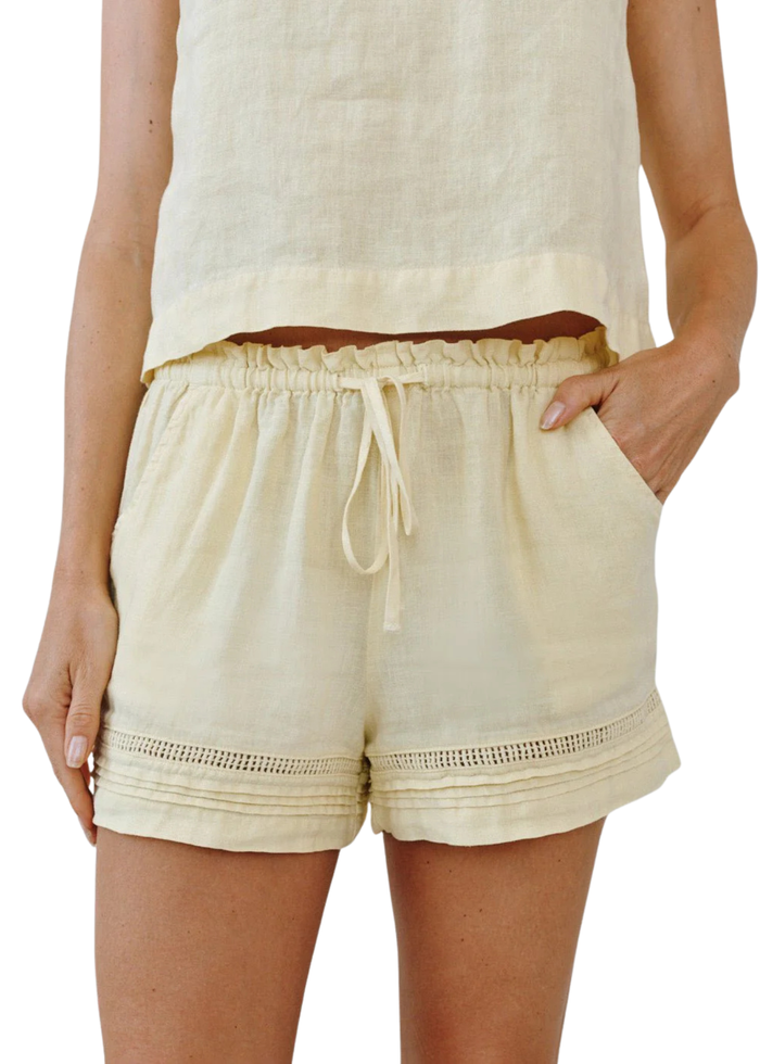 Lattice Pintuck Short