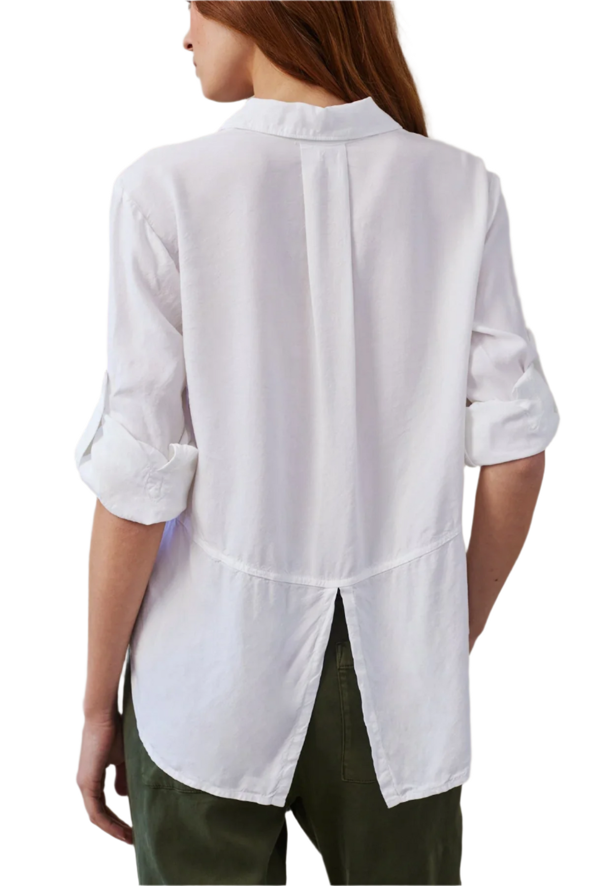 Split Back Button Down