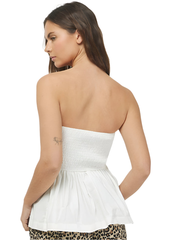 Peplum Tube Top