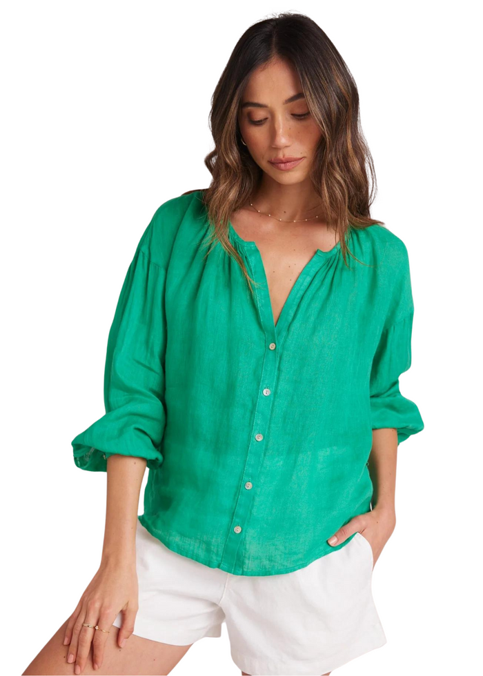 Shirred Neck Blouse